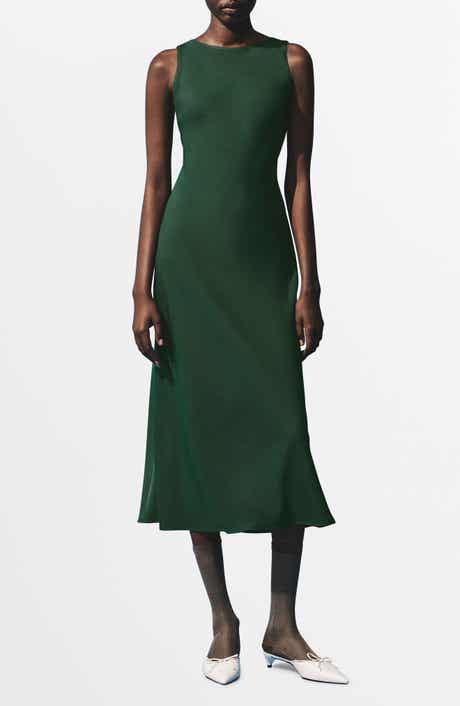 MANGO Sleeveless Midi Dress