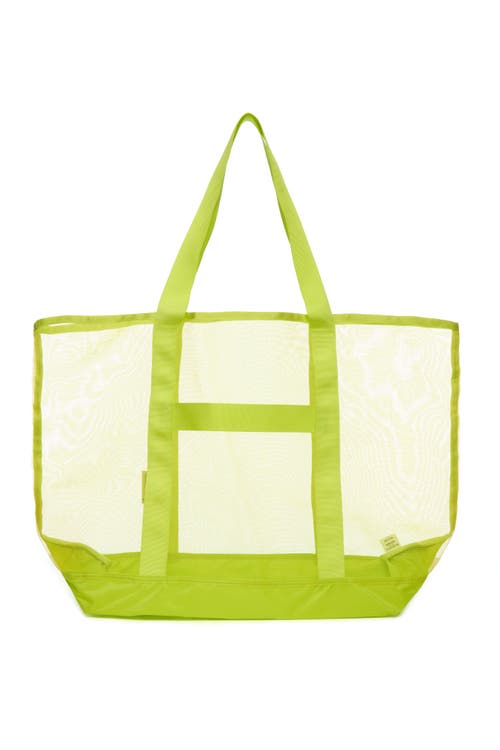 Baboon To The Moon Mesh Tote In Pink