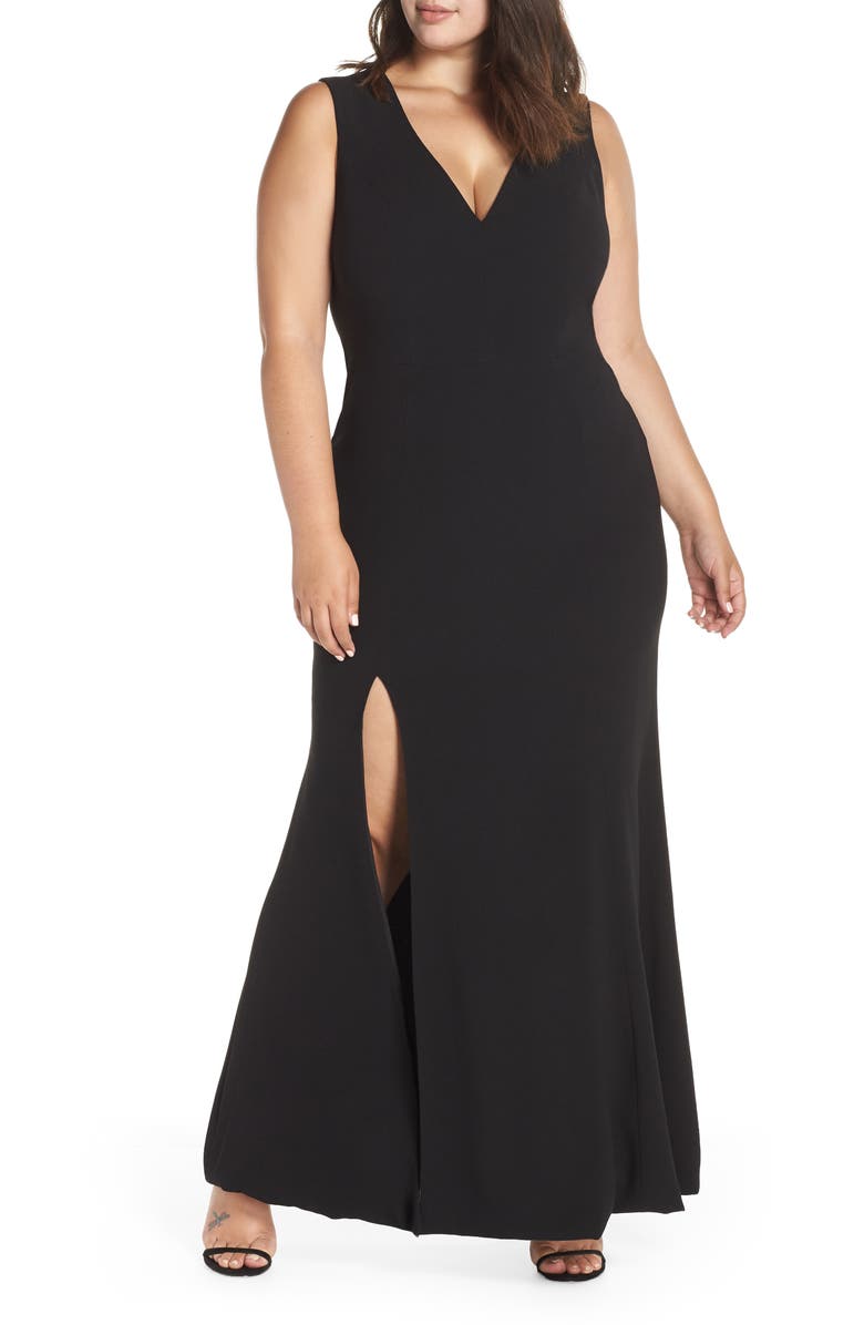 Dress the Population Sandra Trumpet Gown, Alternate, color, 