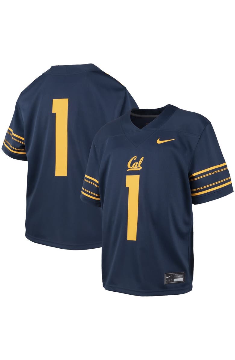 Nike Youth Nike #1 Navy Cal Bears Untouchable Replica Game Jersey, Main, color, Navy