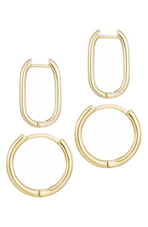 Set of 2 Hoop Earrings