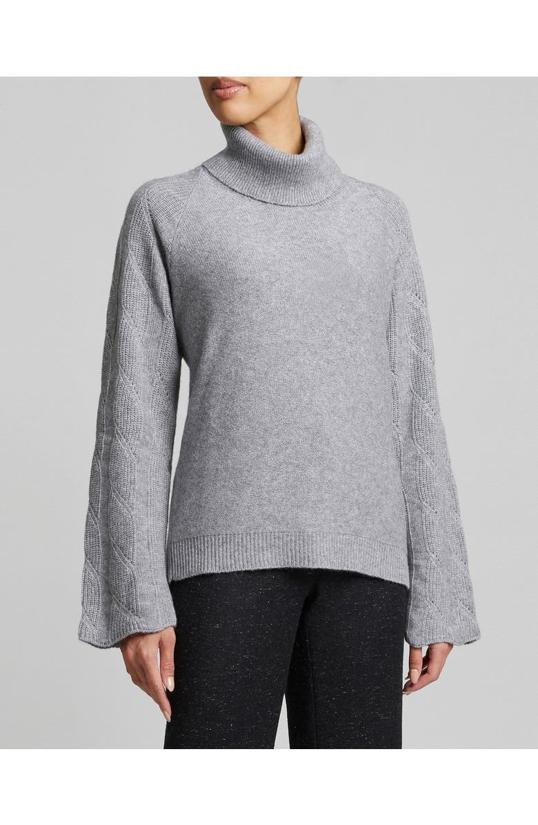 Santorelli Dana Cowl Neck Sweater with Bell Sleeves, Main, color,