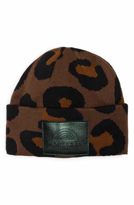 Leopard Cuffed Beanie