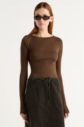 Modern Citizen Lana Tencel-Wool Semi-Sheer Tee