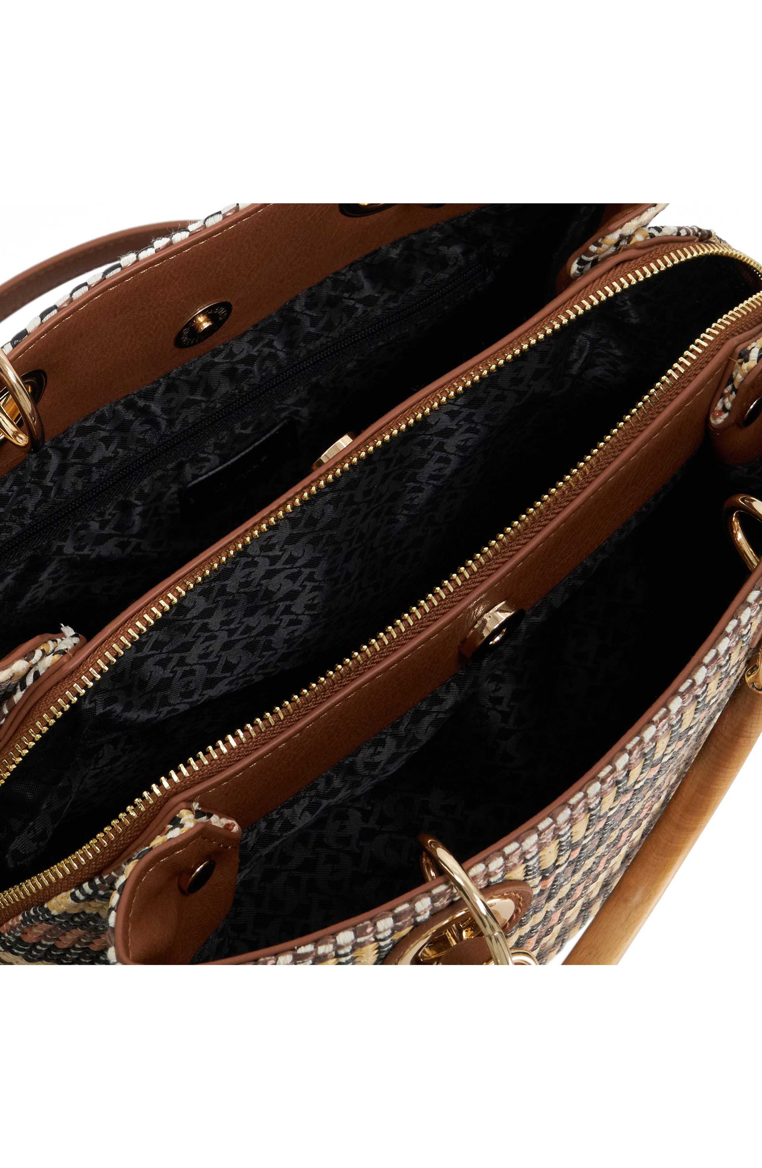 Dune London Demmy Tote, Alternate, color, Black White
