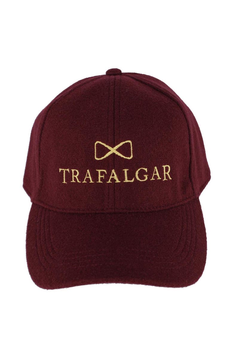 Trafalgar 's Solid Wool Touch Baseball Cap, Main, color, Burgundy