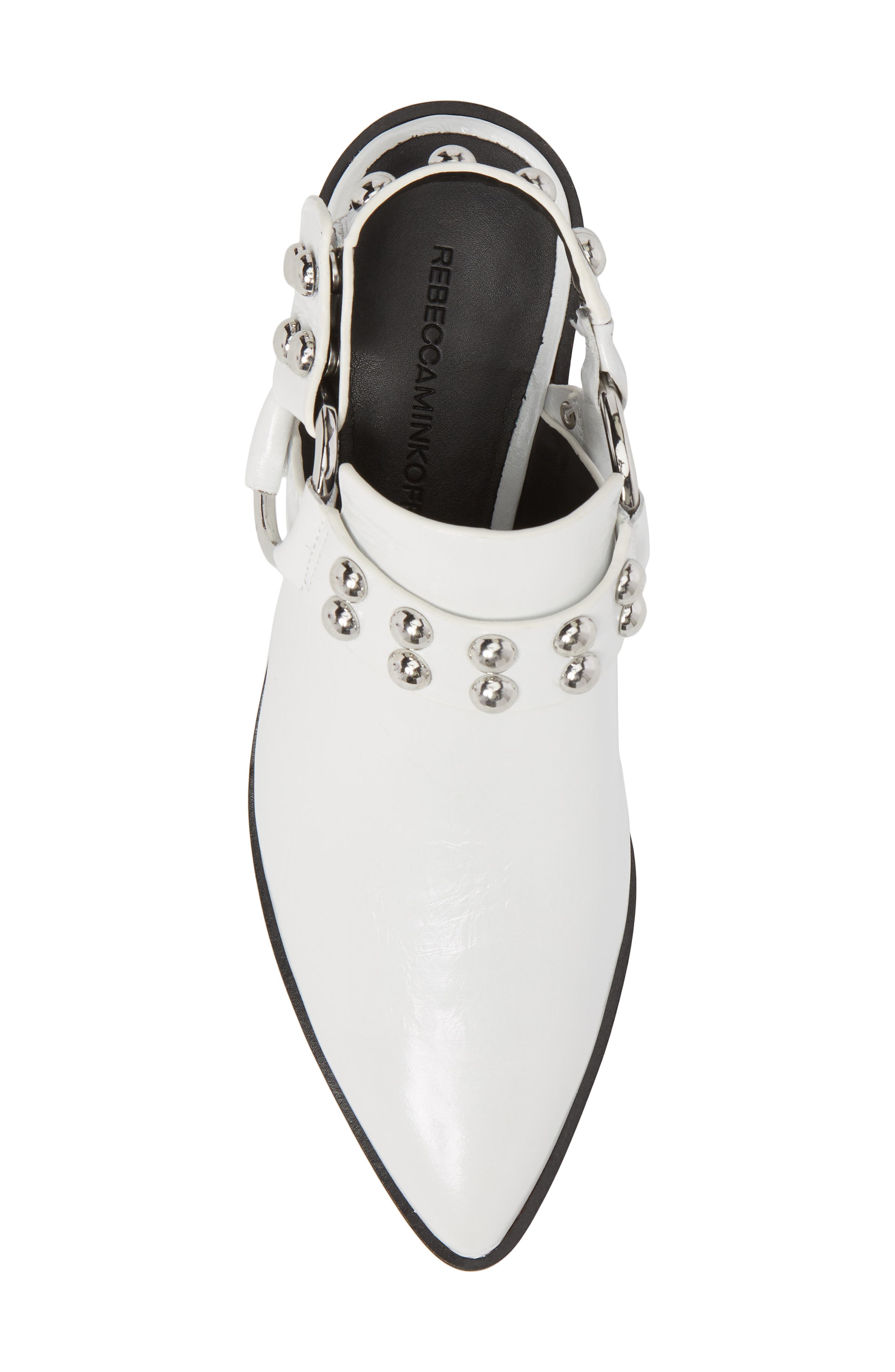 Korlyn Studded Bootie, Alternate, color, WHITE LEATHER