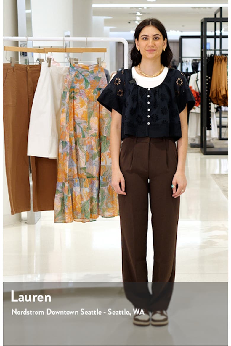 Bambina Cotton Eyelet Trapeze Top video