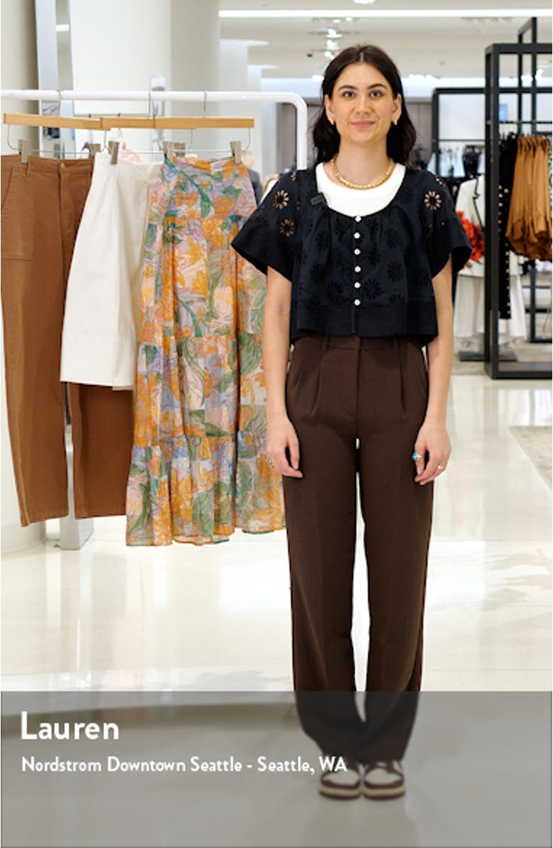 Bambina Cotton Eyelet Trapeze Top, sales video thumbnail