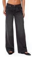 EDIKTED 1980 Patch Wide Leg Jeans