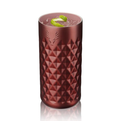 Viski Paragon Stainless Steel Highball Tumbler In Vintage Rose