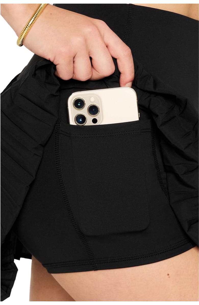 Fabletics Women's Hot Shot Pleated Skirt, Alternate, color, Black