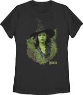 Wicked: For Good Women's Wicked For Good Elphaba Forest Portrait Graphic T-Shirt