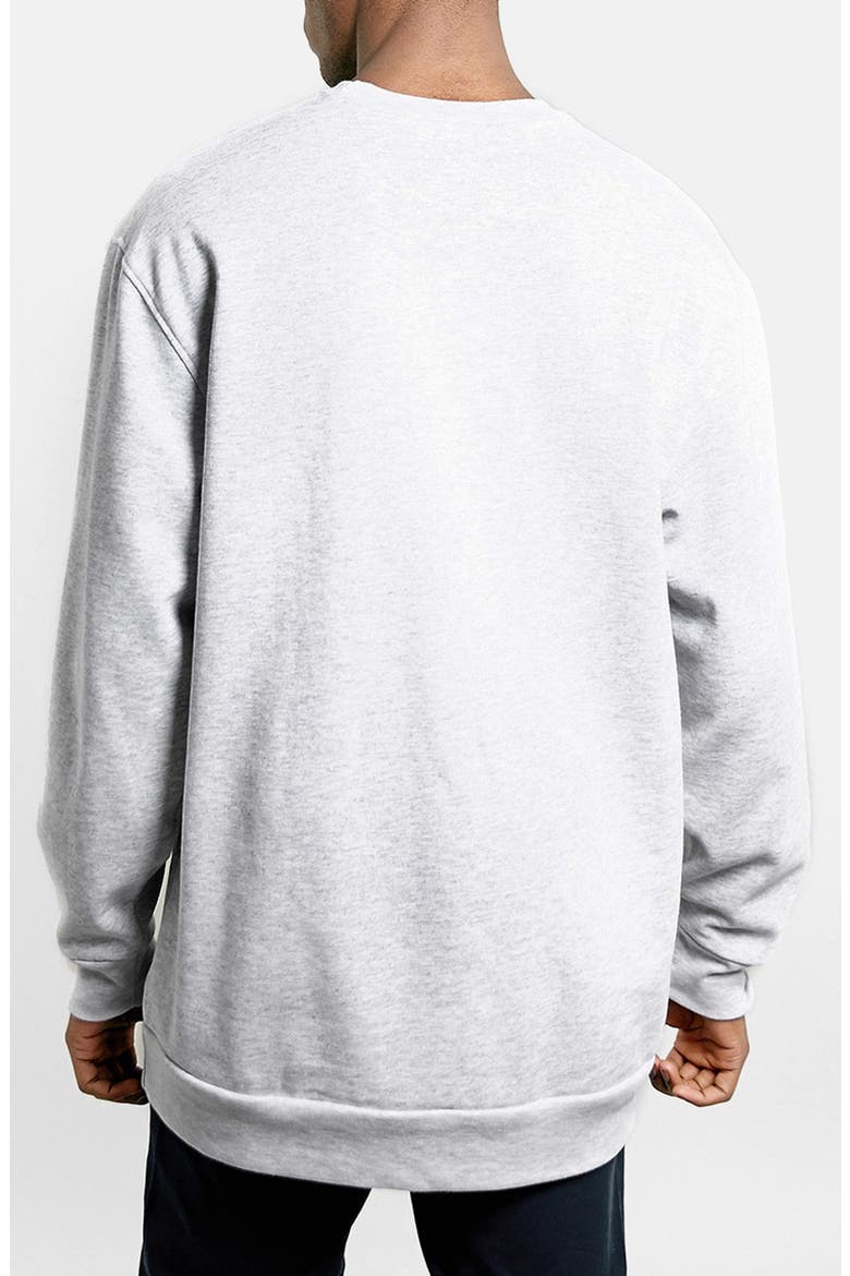 Longline Crewneck Sweatshirt, Alternate, color, LIGHT GREY