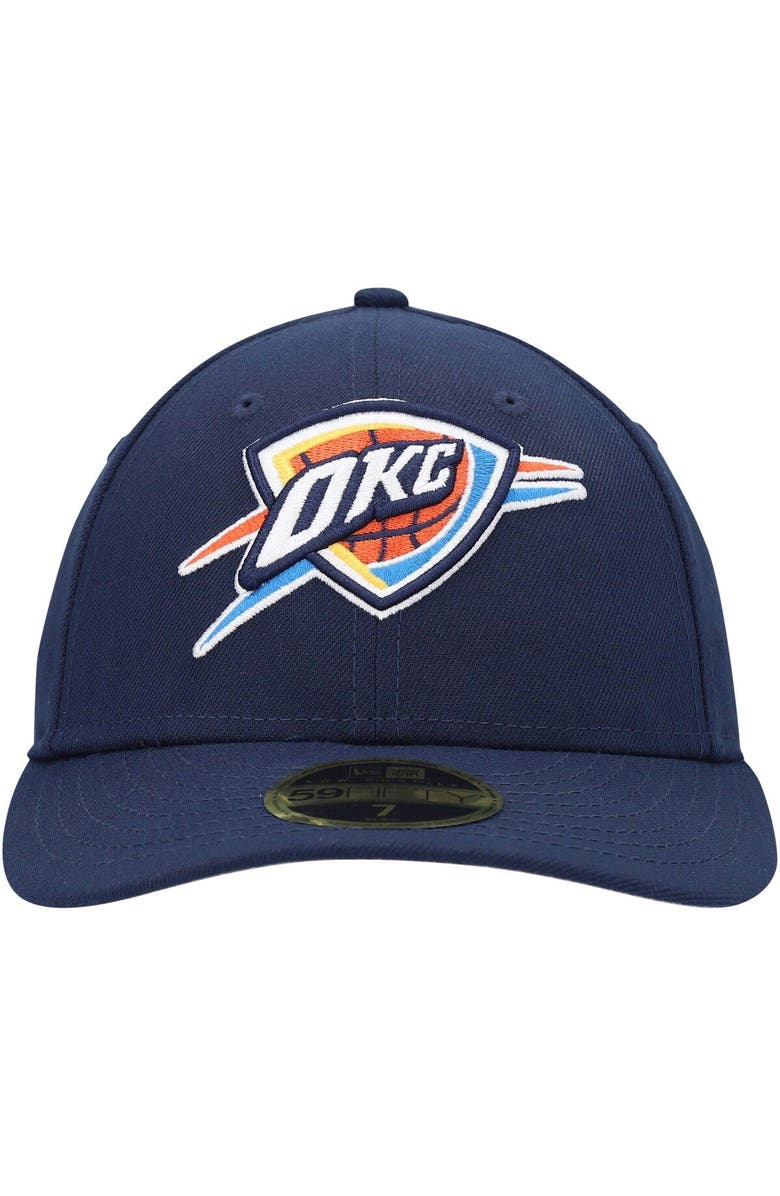 New Era Men's New Era Navy Oklahoma City Thunder Team Low Profile 59FIFTY Fitted Hat, Alternate, color, 