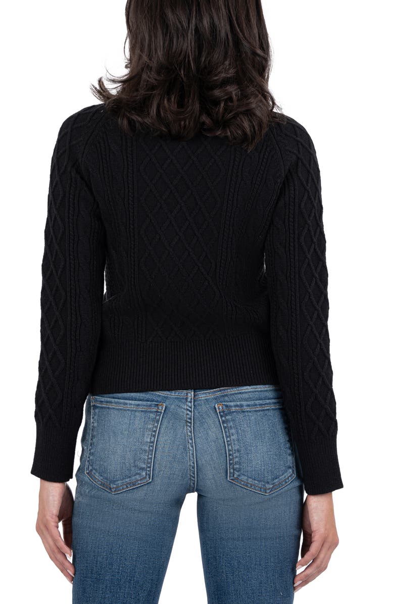 KUT from the Kloth Lacey Cable Henley Sweater, Alternate, color,
