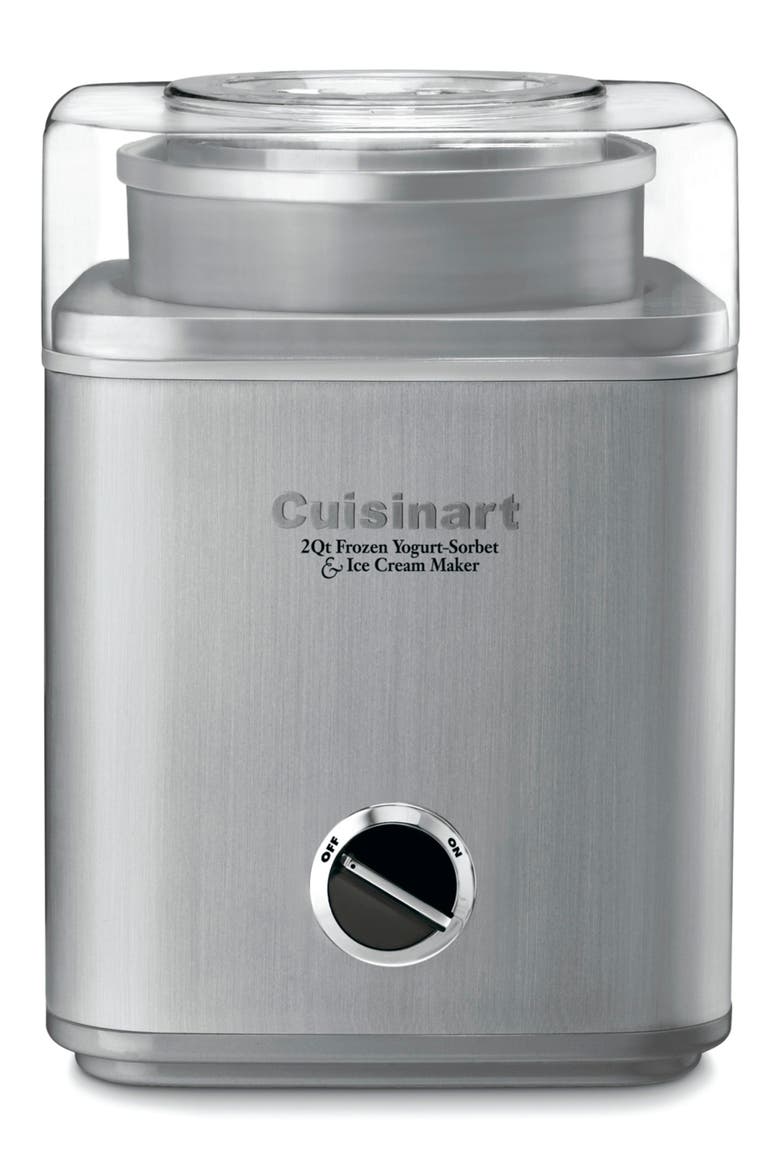Pure Indulgence™ 2-Quart Frozen Yogurt Sorbet & Ice Cream Maker, Main, color, CHROME