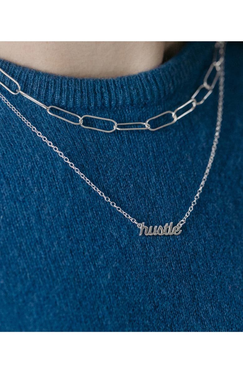 Kris Nations Large Link Chain Choker Necklace, Main, color, 