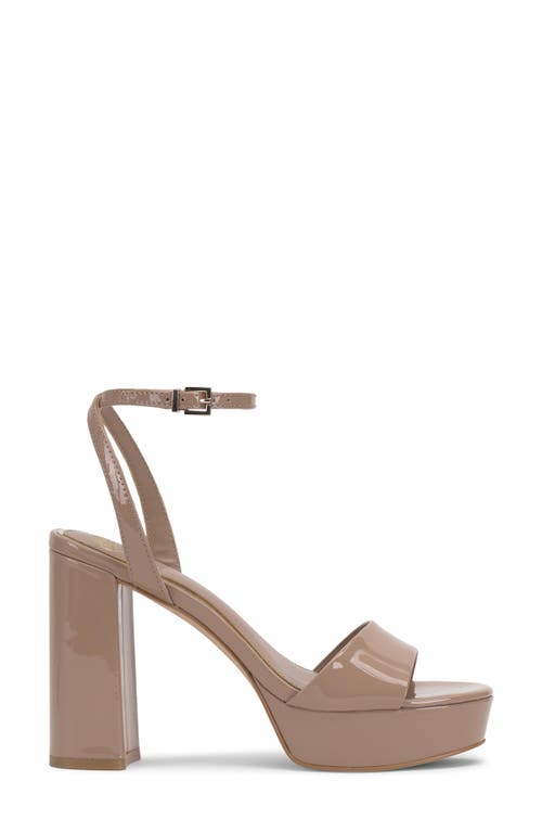 Vince Camuto Pendry Ankle Strap Platform Sandal In Brown