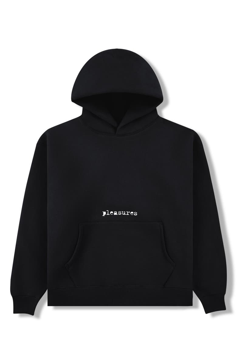 PLEASURES Slip Pullover Hoodie, Alternate, color, Black