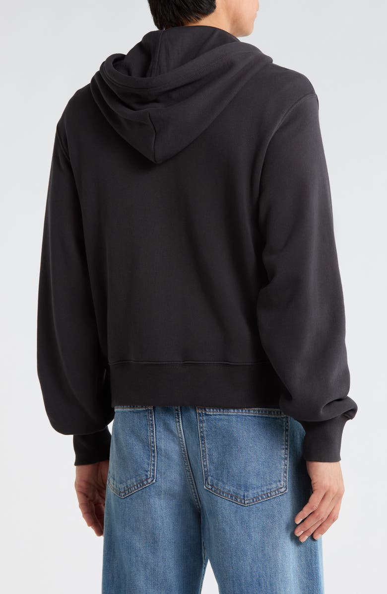 Abound Crop Full Zip Hoodie, Alternate, color, Black Faded