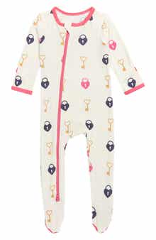 Bestaroo Print Woven Footie Coverall