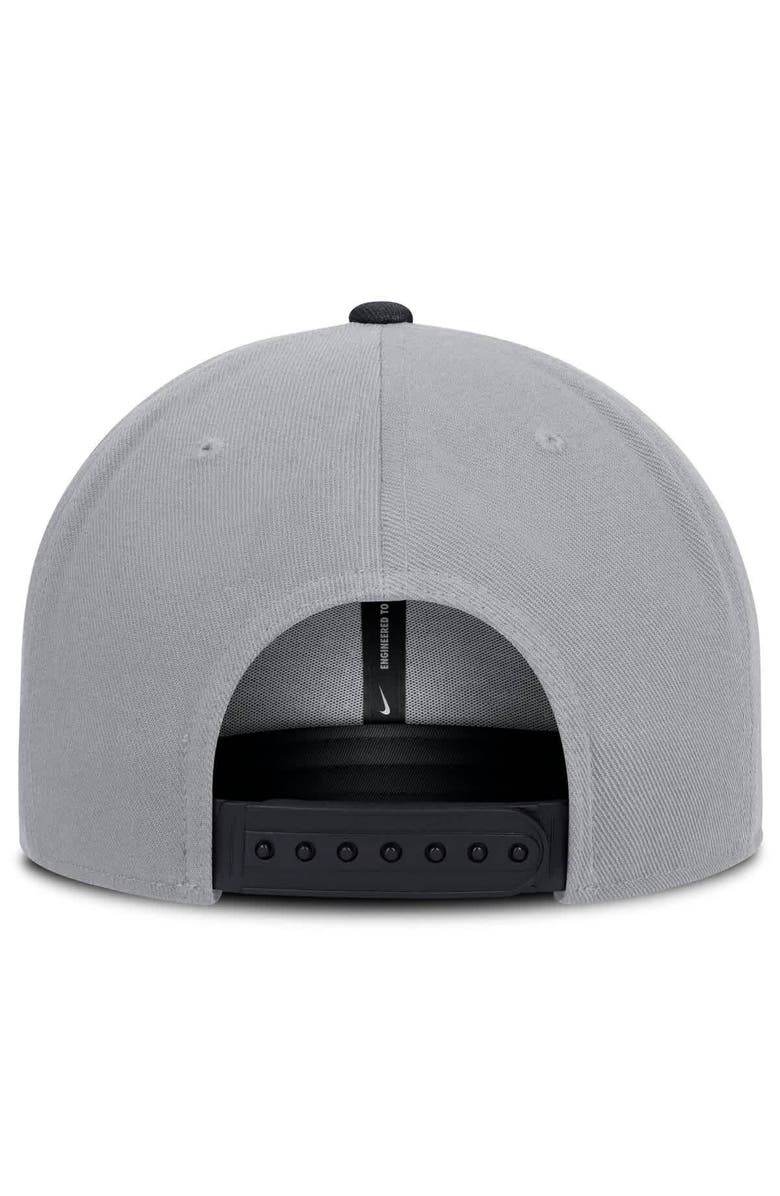Nike Men's Nike Gray/Navy New York Yankees Primetime Pro Dri-FIT Snapback Hat, Alternate, color, Gray