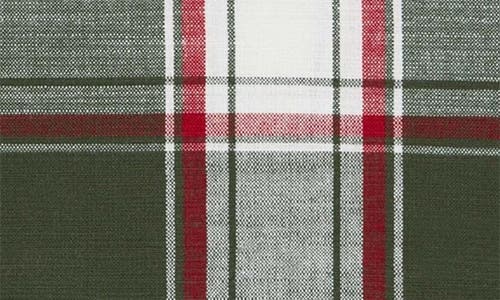 Design Imports Deck The Halls Plaid 4-piece Napkin Set In Green