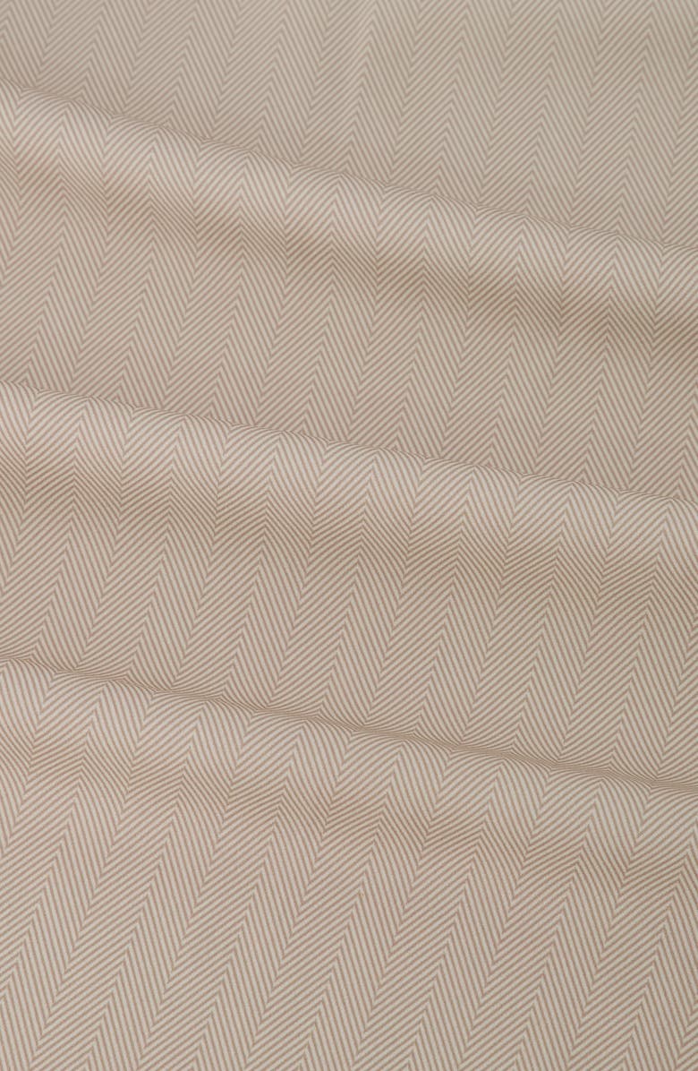 Report Collection Slim Fit Herringbone 4-Way Stretch Button-Up Shirt, Alternate, color, Ivory