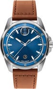 Movado Bold Verso S Leather Strap Watch, 42mm