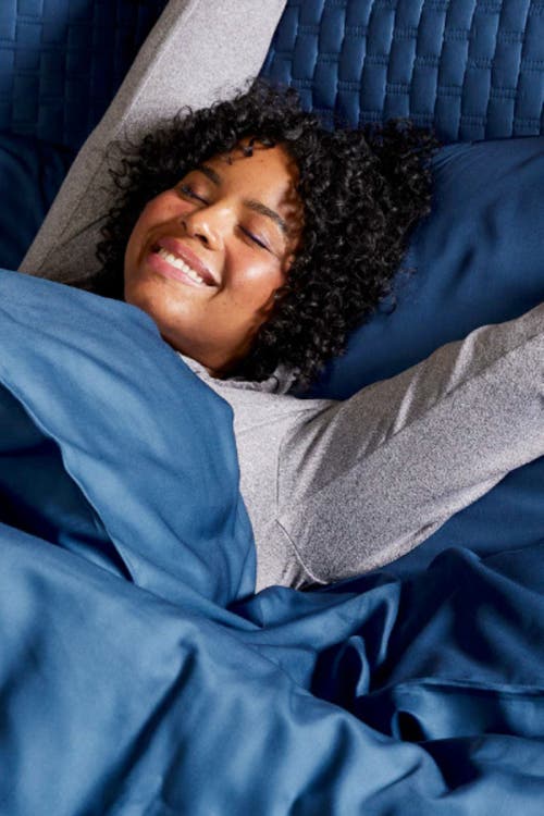 Bedvoyage Luxury 100% Viscose Cooling Duvet Cover With Shams, 3pc Set In Indigo
