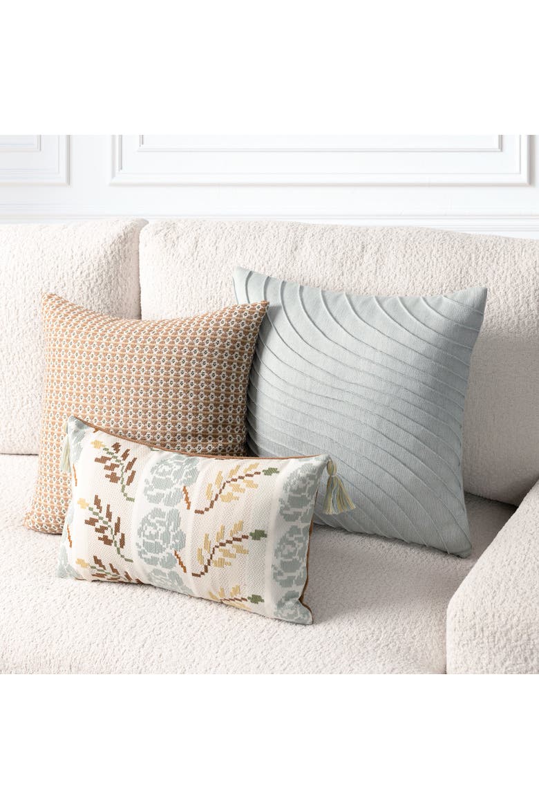 Revival Botanical Indoor & Outdoor Woven Accent Pillow & Insert, Alternate, color, Anew