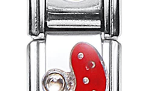 Posh Tech Nostalgic Diy Charm Stainless Steel Apple Watch® Watchband In Silver