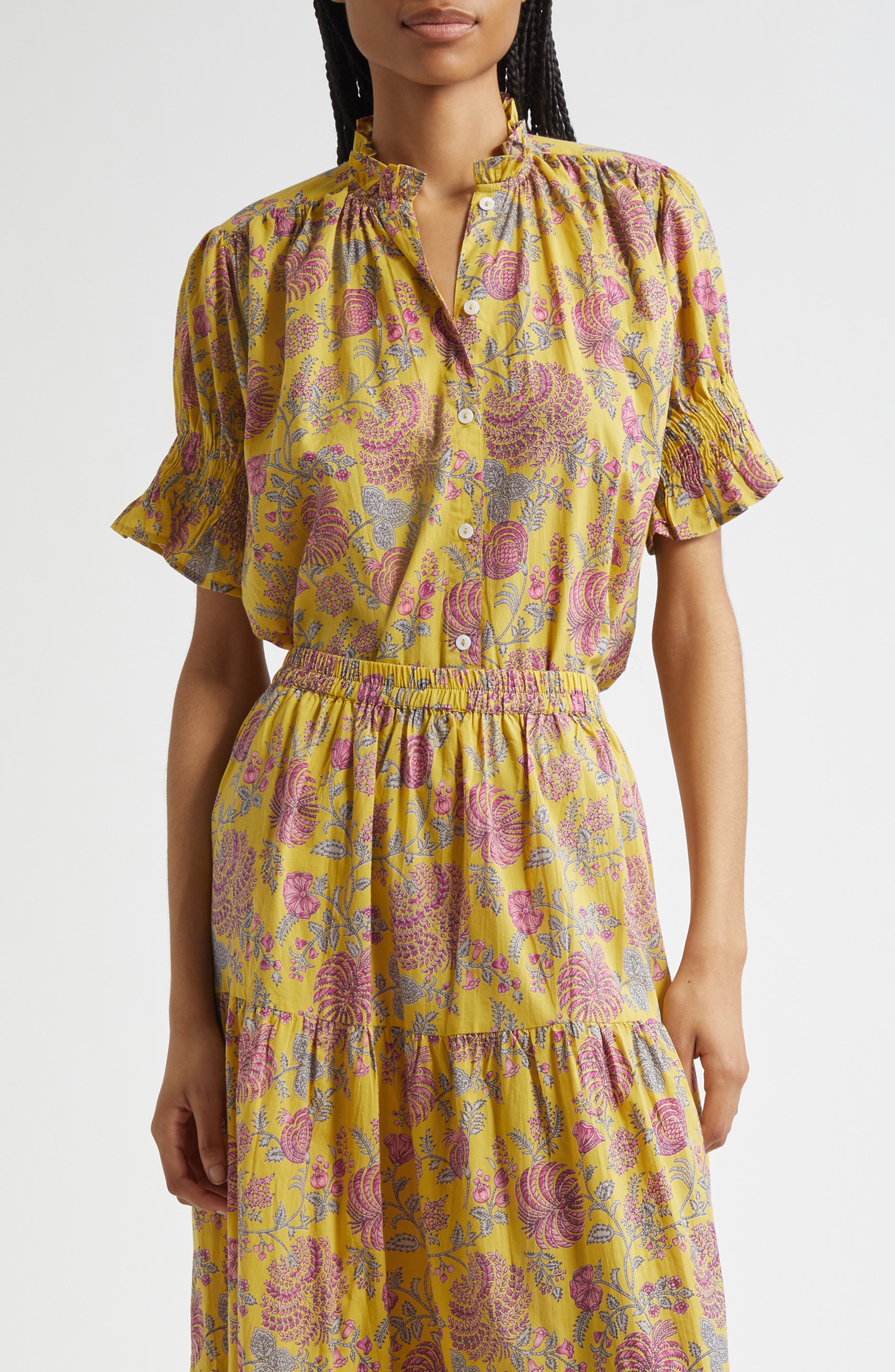 MILLE Marnie Floral Ruffle Top