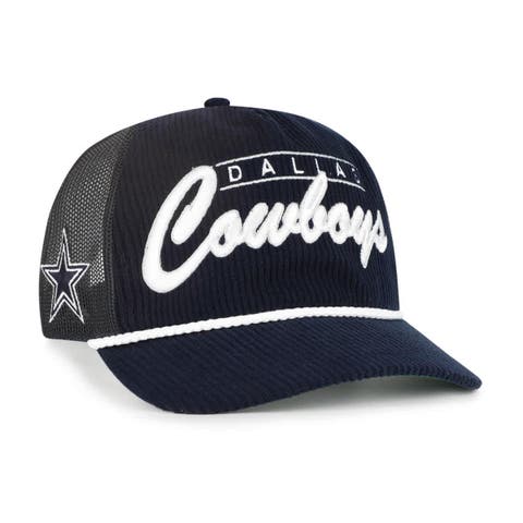 Men's '47  Navy Dallas Cowboys Double Header Relaxed Corduroy Hitch Hat