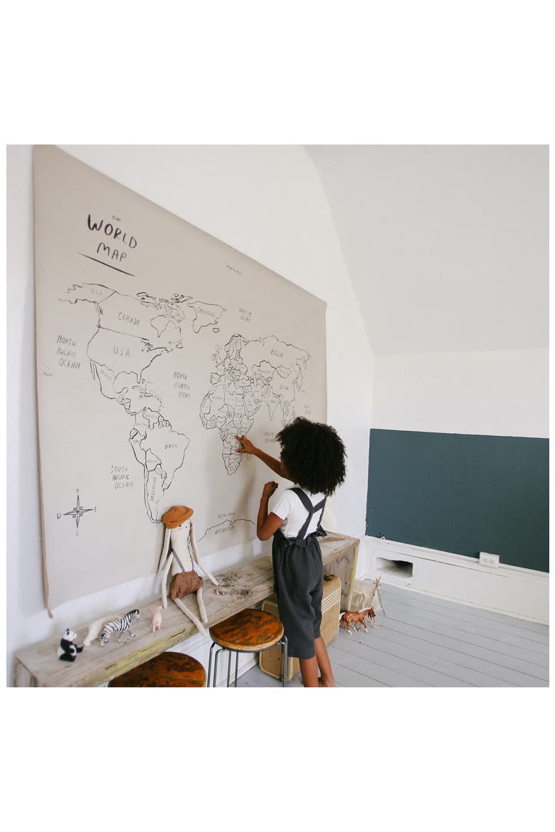 Large World Map Tapestry, Alternate, color, WORLD MAP