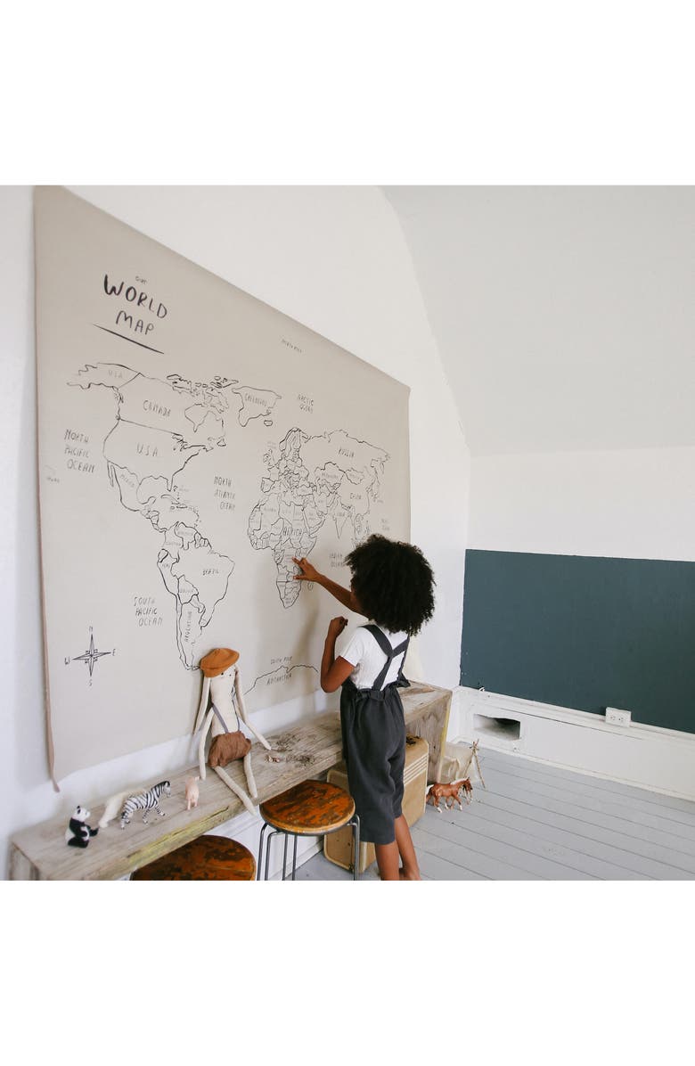 GATHRE Large World Map Tapestry, Alternate, color, 