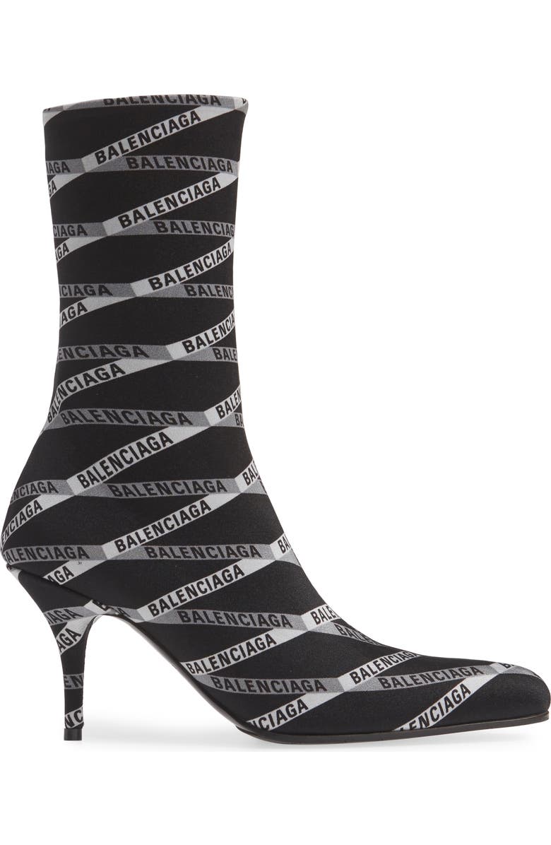 Balenciaga Logo Sock Boot, Alternate, color,