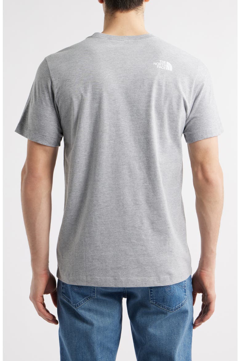 Half Dome Logo Graphic T-Shirt, Alternate, color, PALE GREY HEATHER/ WHITE