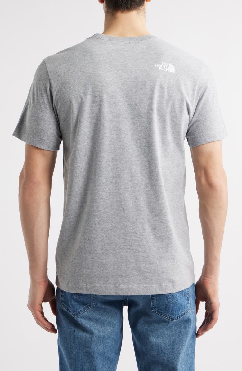 The North Face Half Dome Logo Graphic T-Shirt, Alternate, color, Pale Grey Heather/ White