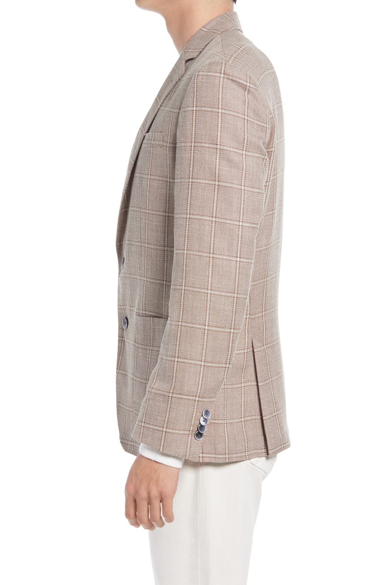 BOSS Haylon Windowpane Sport Coat, Alternate, color,
