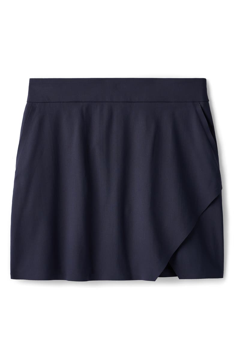 Rhone BIrdie Wrap Front Miniskort, Alternate, color, Navy Blue
