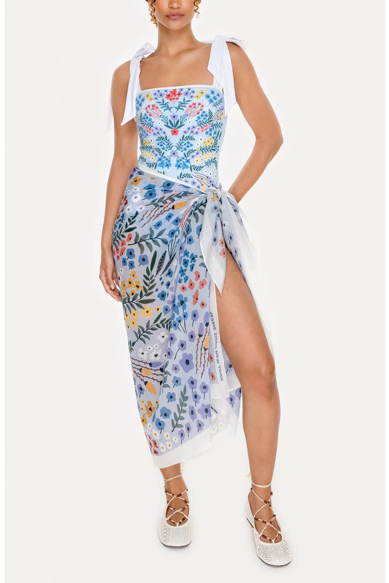 Beach Sarong Wrap, Main, color, Light Blue