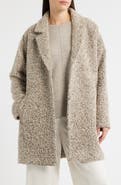 Eileen Fisher Alpaca & Wool Blend Faux Shearling Coat