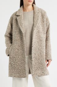 Eileen Fisher Notch Collar Long Coat