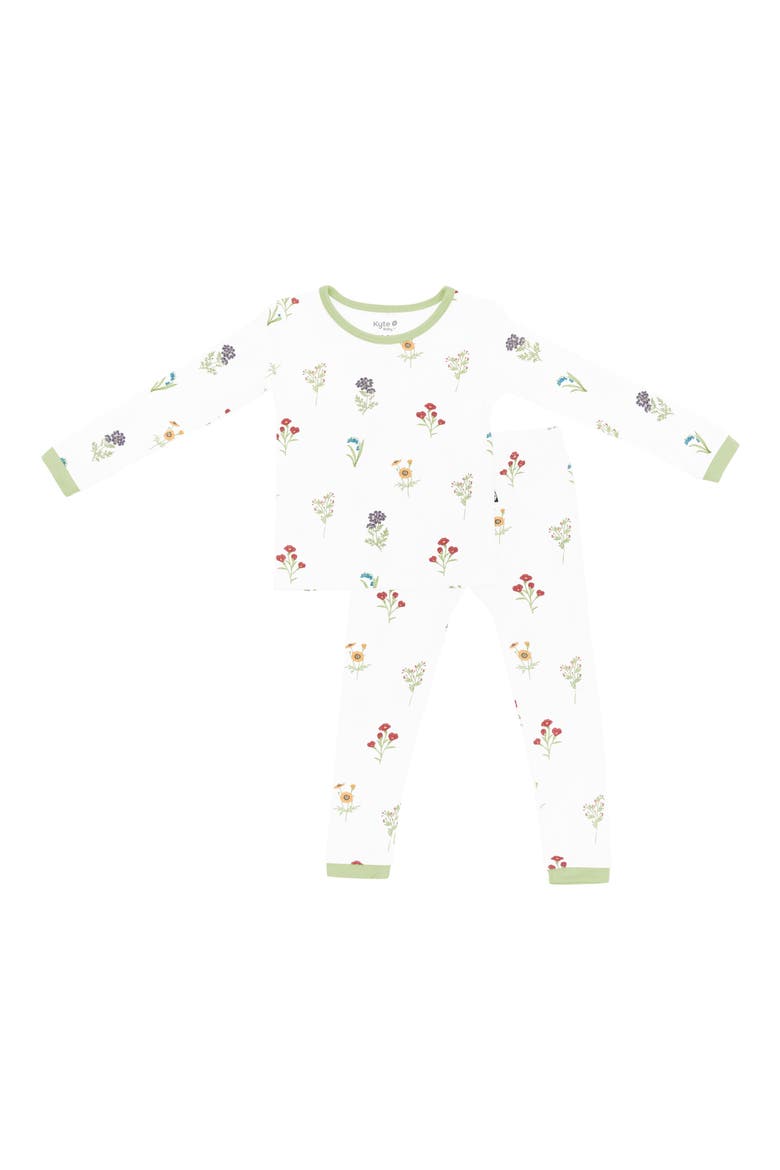 Kids' Fitted Two-Piece Pajamas, Main, color, WILDFLOWER