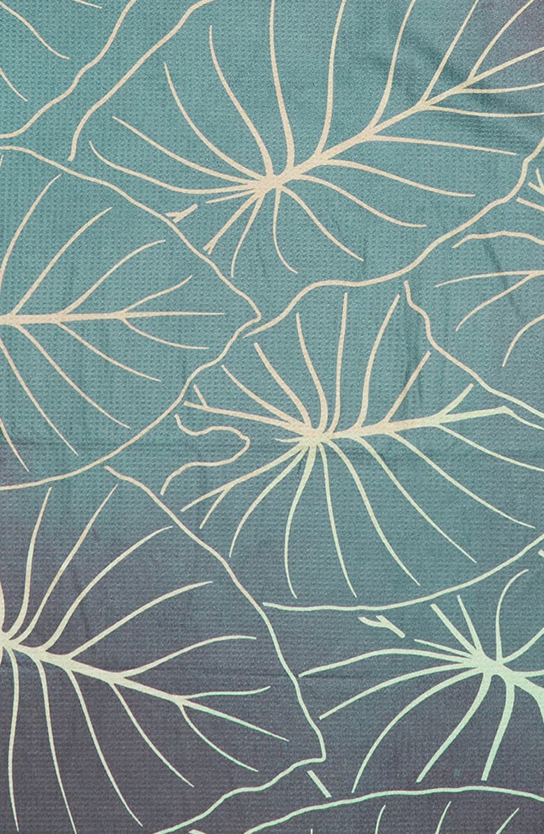 Tag Aloha Quick Dry Beach Towel, Alternate, color, Green Kalo