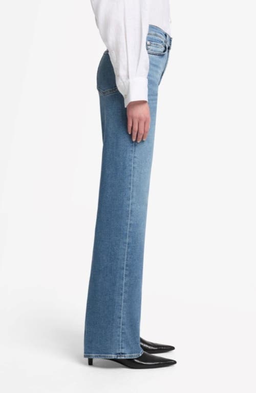 7 For All Mankind Alexa High Waist Straight Leg Jeans In Blue