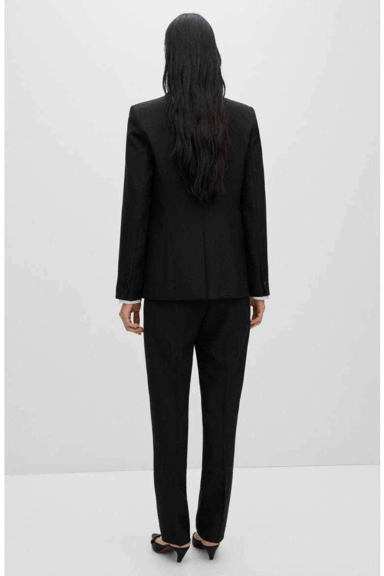 Straight Leg Suit Trousers, Alternate, color, BLACK