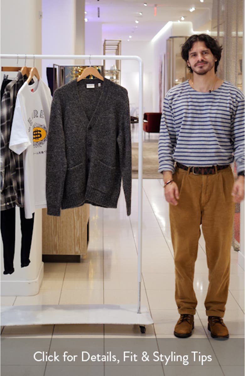 Luxe Mohair & Wool Blend Cardigan, sales video thumbnail